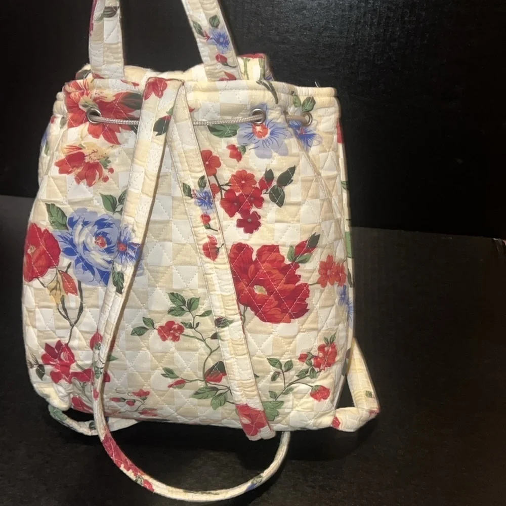 Floral Quilted Backpack